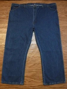 Dickies Flat Front Straight Fit Leg Blue Denim Jean Pant Men's 56WX30L NWT - Picture 1 of 11