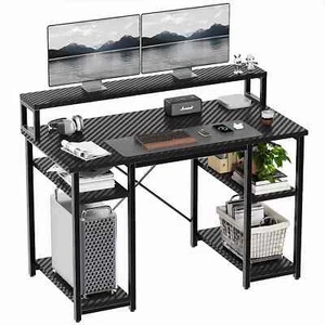 Computer Home Desk office Study Table Shelf Workstation Laptop PC Desk - BLACK - Picture 1 of 3