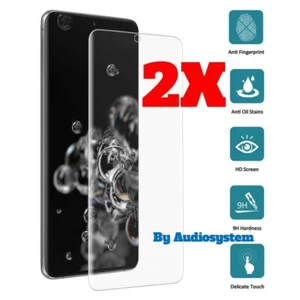 2x SAMSUNG GALAXY S20 PLUS SM-G985 G986 GEHÄRTETES GLAS EDGE FOLIE LCD - Bild 1 von 6