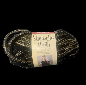 Premier Yarns Starbella Flash Starry Black Gold Glitter Dye Lot 2304 NEW 16-15 - Picture 1 of 1