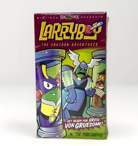 Larryboy Get Ready For Greta Von Gruesome! 2002 Green Tape NOS New Sealed - Picture 1 of 7