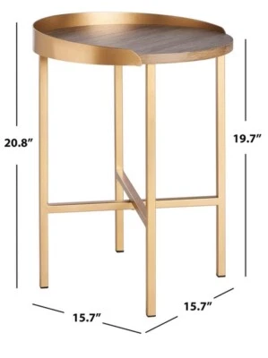 Mesa auxiliar redonda Safavieh Praga, precio reducido 2172707725 ACC4208A Foto 1 de 4