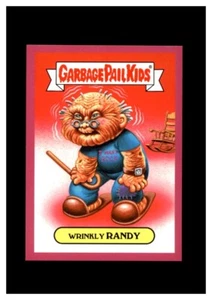 2018 Topps GPK Memes Wrinkly Randy Pink Parallel Only 25 Made Garbage Pail Kids - Bild 1 von 2