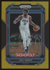 2022-23 Prizm Monopoly Joel Embiid Black Gold /5 #67