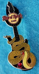 DALLAS TEXAS RED JEWEL COBRA SNAKE GUITAR SERIES 2013 Hard Rock Cafe PIN LE - Picture 1 of 1