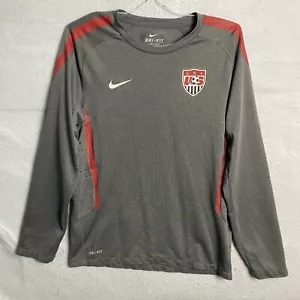 Nike USA Soccer Training Jersey 2014 Practice Gray US Shirt Long Sleeve Size M - Bild 1 von 15