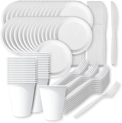 Einweggeschirr und Einwegbesteck, plastikfrei,umweltfreundlich und kompostierbar - Bild 1 von 2