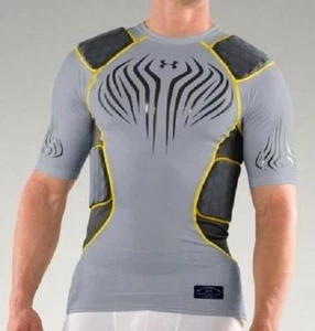Under Armour MPZ 5 Pad Compression Fußballtrikot Herren XXL XXXL grau 1217710 035 - Bild 1 von 4