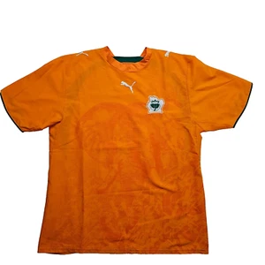 vintage 2006   Home Jersey  shirt PUMA Ivory Coast Soccer Mens  L - Picture 1 of 5