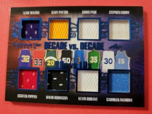 STEPHEN CURRY JERSEY CARD #d15/35 Kevin Durant SCOTTIE PIPPEN Chris Paul CARMELO - Picture 1 of 3