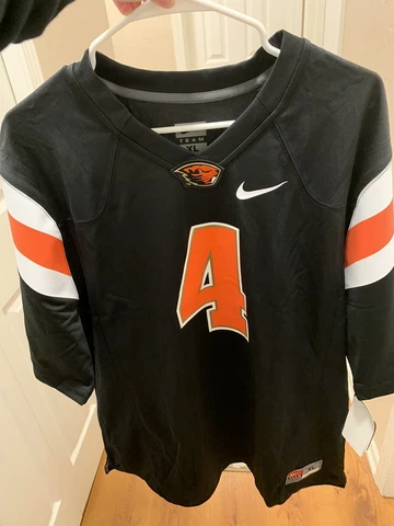 Nike OREGON STATE BEAVERS  #4 FOOTBALL Jersey NWT  Black Size: XL NWT OSU NEW Cover