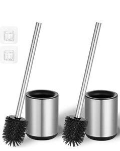 ToiletTree Ttp-Tb-2 Toilet Brush with Lid - Chrome (Pack of 2)