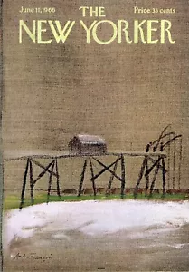 New Yorker Magazine June 11 1966 Cover Only - Andre Francois Art Pier Fishing - Imagen 1 de 1