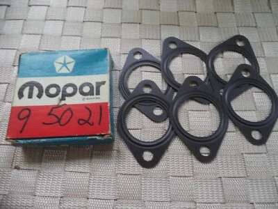 NOS MOPAR Exhaust Manifold to Pipe Gaskets 2 inch Chrysler Plymouth Dodge 64 65 - Image 1 of 2