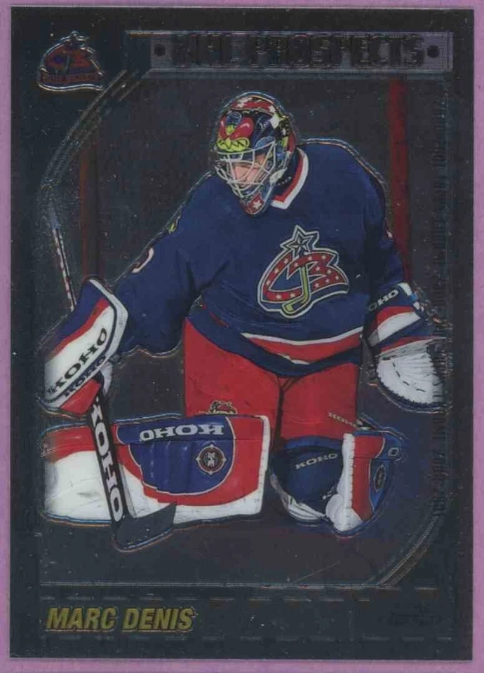 2000 00-01 TOPPS CHROME NHL PROSPECTS BLUE JACKETS MARC DENIS #168 - Image 1 of 1