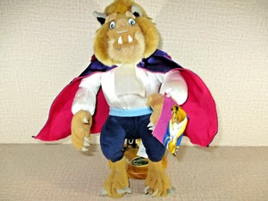 Disney Beauty & The Beast Beast Plush w/ Bearington Collection Toy w/ Stand *NwT - Picture 1 of 15