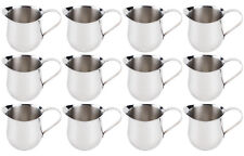 (12 Pack) 3-Ounce Stainless Steel Bell Creamer, 90 ml. Coffee Creamer Pitchers