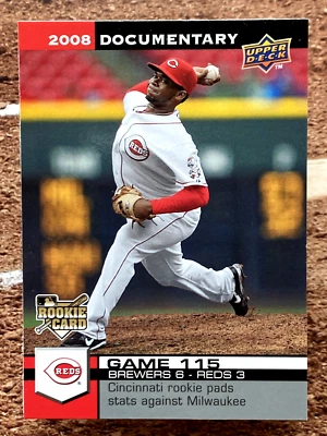 2008 Upper Deck Documentary Johnny Cueto #3384 - Imagem 1 de 2