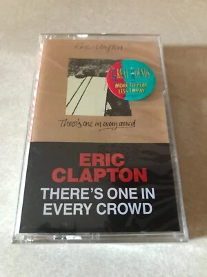 FACTORY SEALED CASSETTE TAPE ERIC CLAPTON THERE'S ONE IN EVERY CROWD - Image 1 of 2