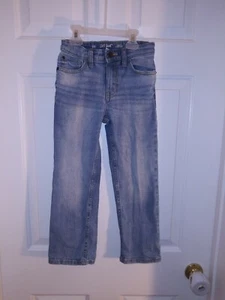 Boys Jeans Cat And Jack Size 7 Straight Leg Used little hem wear - Picture 1 of 7