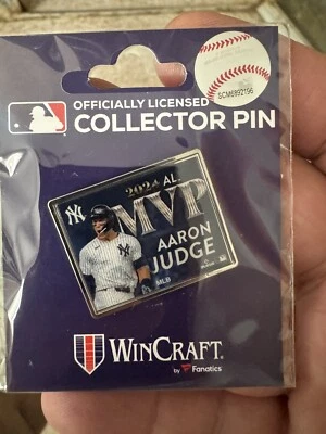 Aaron Judge N.Y Yankees 2024 AL MVP Commemorative Pin MLB LICENSED - Image 1 of 3