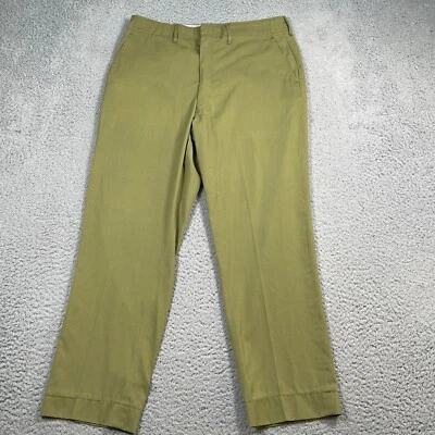 Vintage Boy Scout of America Pants Men's 32x28 Flat Front Straight Leg Chino - Image 1 of 4