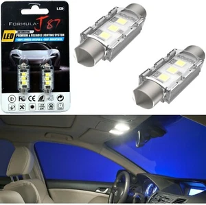 LED 5W Light CANbus 35-36MM White 5000K Two Bulb Interior Dome Replacement Lamp - Picture 1 of 12