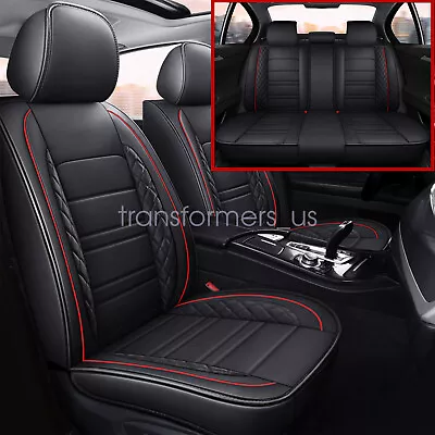 Faux Leather Car Seat Covers Front & Rear Full Set For Mazda 3/CX-3/CX-30/CX-5/6 - Image 1 of 4