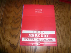 Mercury 1994 opciones de color exterior por vehículo - vintage - Imagen 1 de 2
