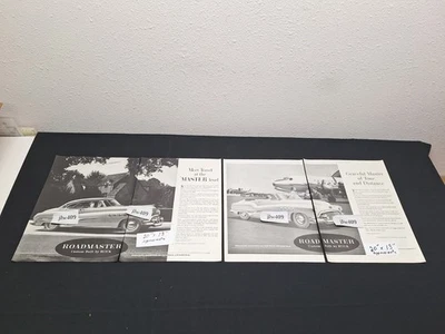 2 Vintage 1951 BUICK ADS Original Print Ad Literature - Image 1 of 3