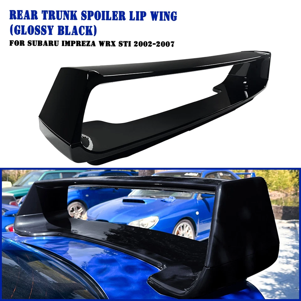 Rear Trunk Spoiler Wing Kit For Subaru Impreza WRX STI 2002-2007 2003 Black - Image 1 of 4