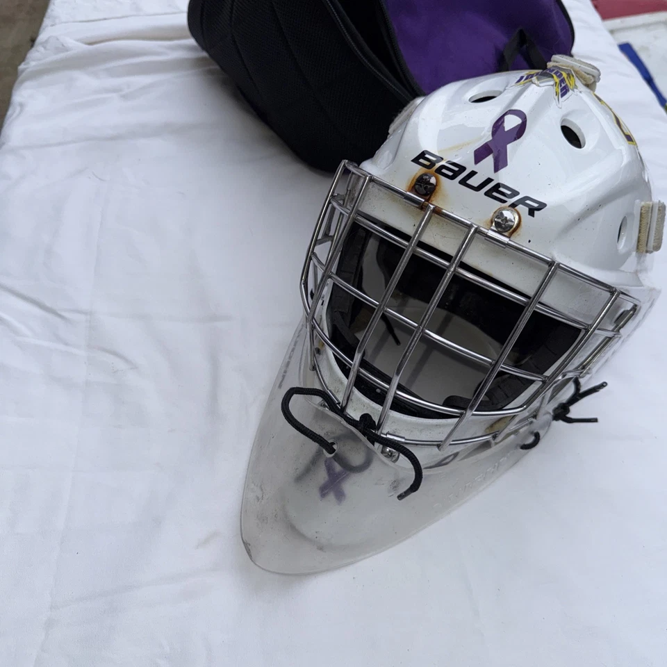 Máscara de portero barra recta certificada Bauer 940 Senior-pequeña/mediana/y grande Foto 1 de 4