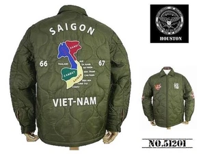 HOUSTON Vietnam Jacket, Map Print, , Olive Drab, XXL SizeFree Shipping!! - Picture 1 of 10