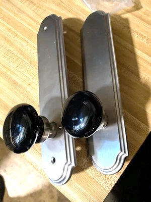 Pomo de puerta Grandeur Hardware 853136 arco placa alta perilla Coventry privacidad Foto 1 de 4