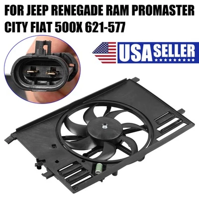 Radiator Cooling Fan Assy For 2015-2018 Jeep Renegade L4 2.4L w/Air Conditioning - Image 1 of 4