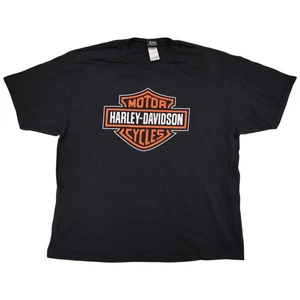 Vintage Harley Davidson Herren Grafik T-Shirt 00s Größe 2XL Schwarz Made in USA - Bild 1 von 8