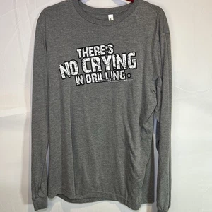 Camiseta Drilling Drill Funny Oilfield Worker manga larga para hombre XL gris XLarge - Imagen 1 de 4