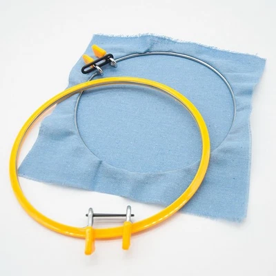 Embroidery Hoop 22cm 8.7inch, Plastic Circle Cross Stitch Hoop Round Ring Frame - Image 1 of 4