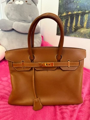 Hermes Birkin 30 Oro - Herrajes Dorados - Pre-amado. Usado en buen estado Foto 1 de 4