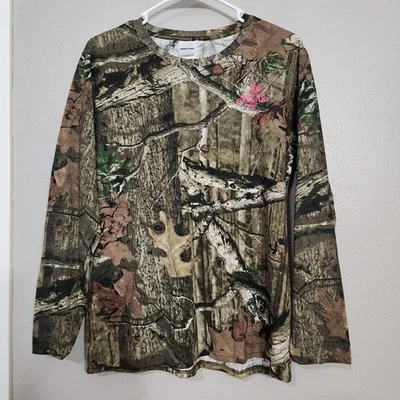 Camisa de manga larga Mossy Oak para mujer grande caza al aire libre Break Up Infinity Foto 1 de 4