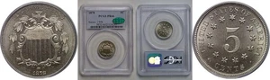 1878 Shield Nickel   PCGS PR-66  CAC - Picture 1 of 3