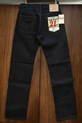 Pantalones de mezclilla rectos Iron Heart 634Z 21 oz extra pesados motocicleta W28-40 Japón Foto 1 de 4