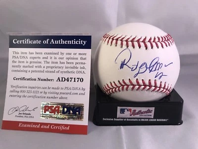 ROBERTO ALOMAR HAND SIGNED OMLB BASEBALL TORONTO BLUEJAYS HOF PSA DNA CERT - Image 1 of 2