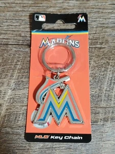 OFFICIAL MLB MIAMI MARLINS KEYCHAIN BRAND NEW WITH TAGS FANATIX - Picture 1 of 4