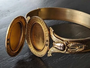 BRACELET de Ton OR pour femme. Vintage années 40. 20 cm (8'') pour photo, Cadeau - Photo 1 sur 6