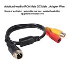 Wire Harness Camera Aviation Adapter Cable Signal Harness To BNC RCA Female