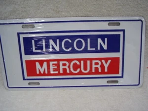 LINCOLN  MERCURY   OLD LOGO   LICENSE PLATE  - Picture 1 of 1