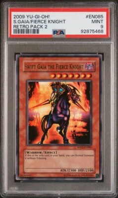 2009 Yu-Gi-Oh Swift Gaia Fierce Knight RP02-EN085 RARE PSA 9  - Image 1 of 2