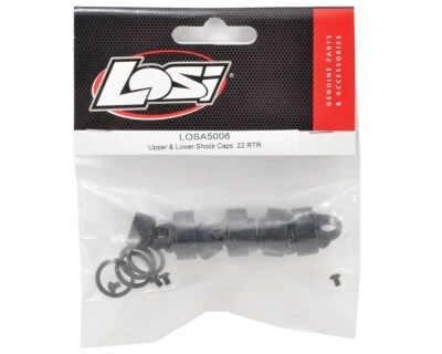 Upper (4) & Lower (4) Shock Caps 22 RTR & 22T RTR New Losi LOSA5006 TLR - Image 1 of 2