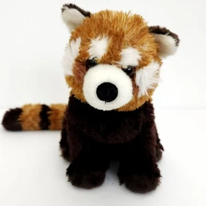 Aurora Red Panda Plush Stuffed Animal Realistic Ringed Tail 9" Tall - Picture 1 of 6